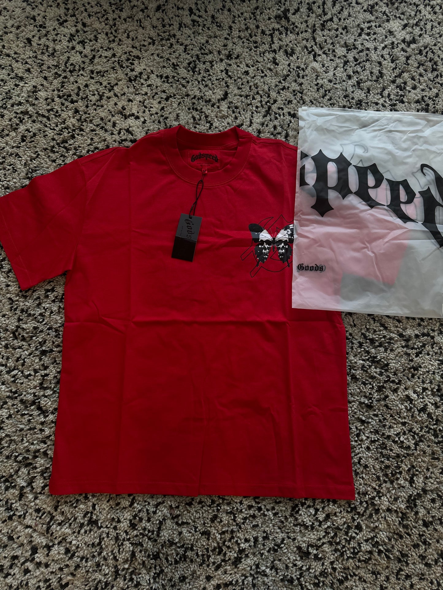 HELLSTAR BUTTERFLY EFFECT TEE “RED”
