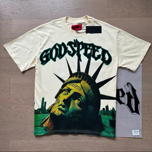 GODSPEED STATUE OF LIBERTY TEE