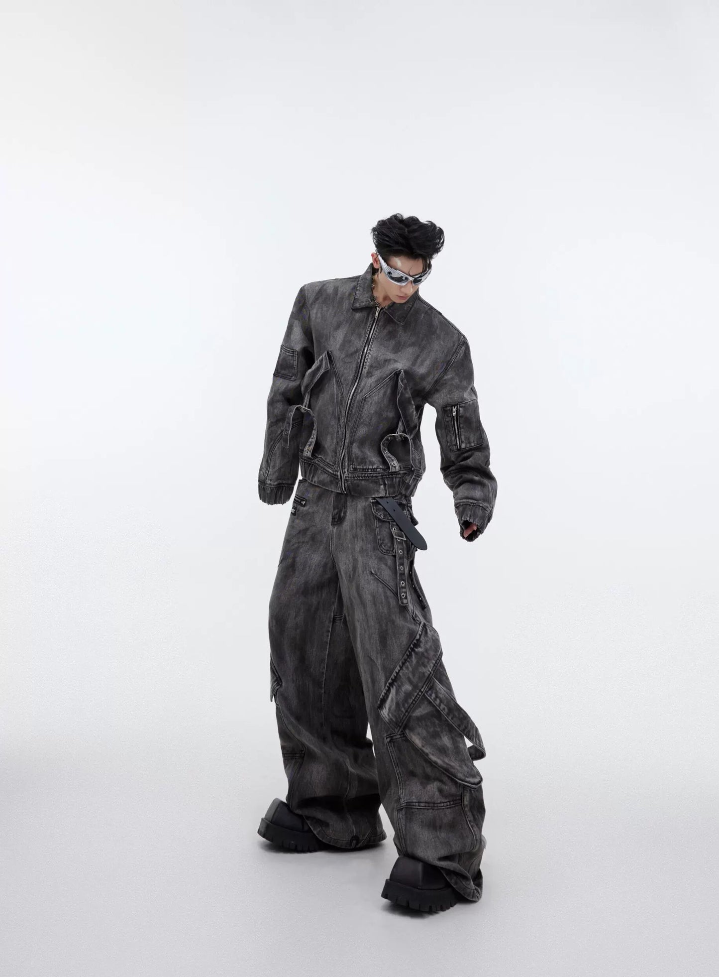 Wasteland Denim Suit with Jacket and Pants