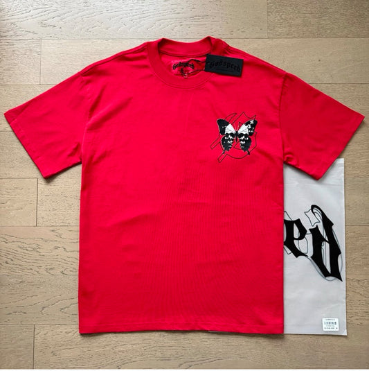 HELLSTAR BUTTERFLY EFFECT TEE “RED”