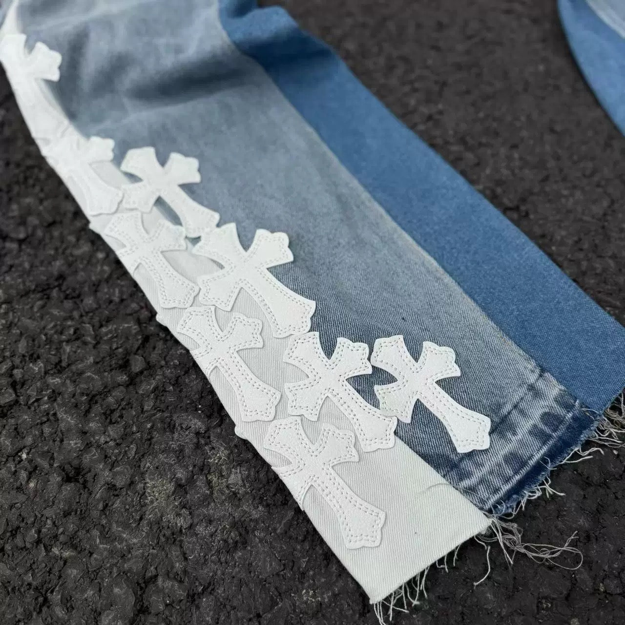 CHROME HEARTS x GALLERY DEPT “Saints Street Denim pants”