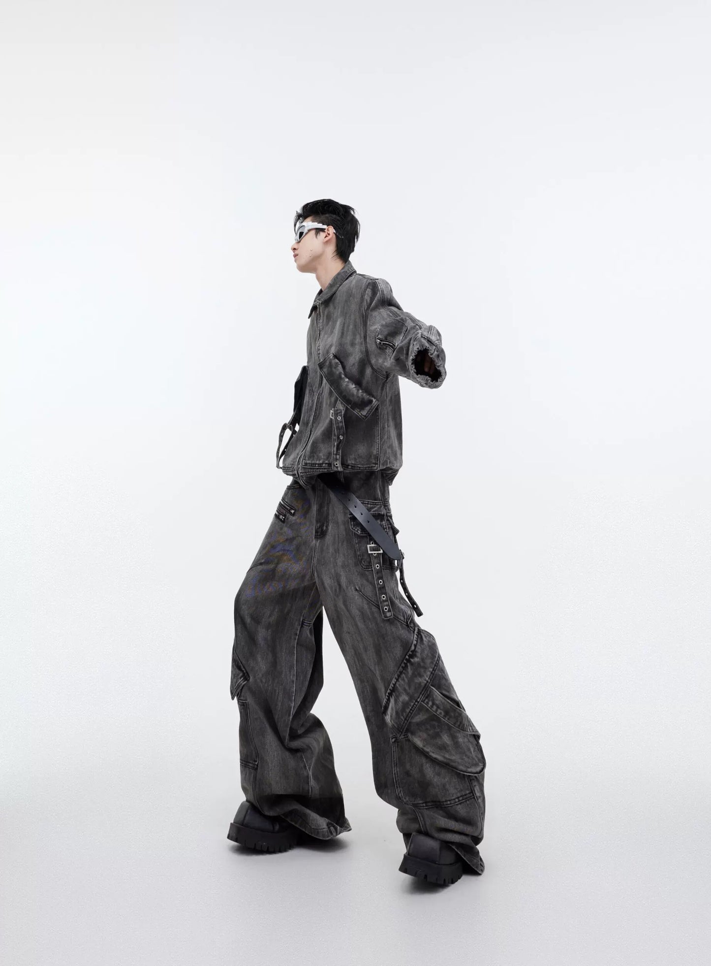 Wasteland Denim Suit with Jacket and Pants