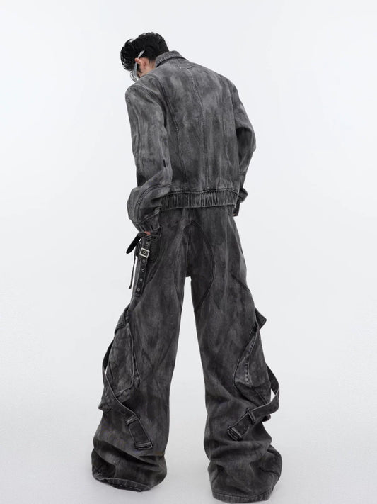 Wasteland Denim Suit with Jacket and Pants