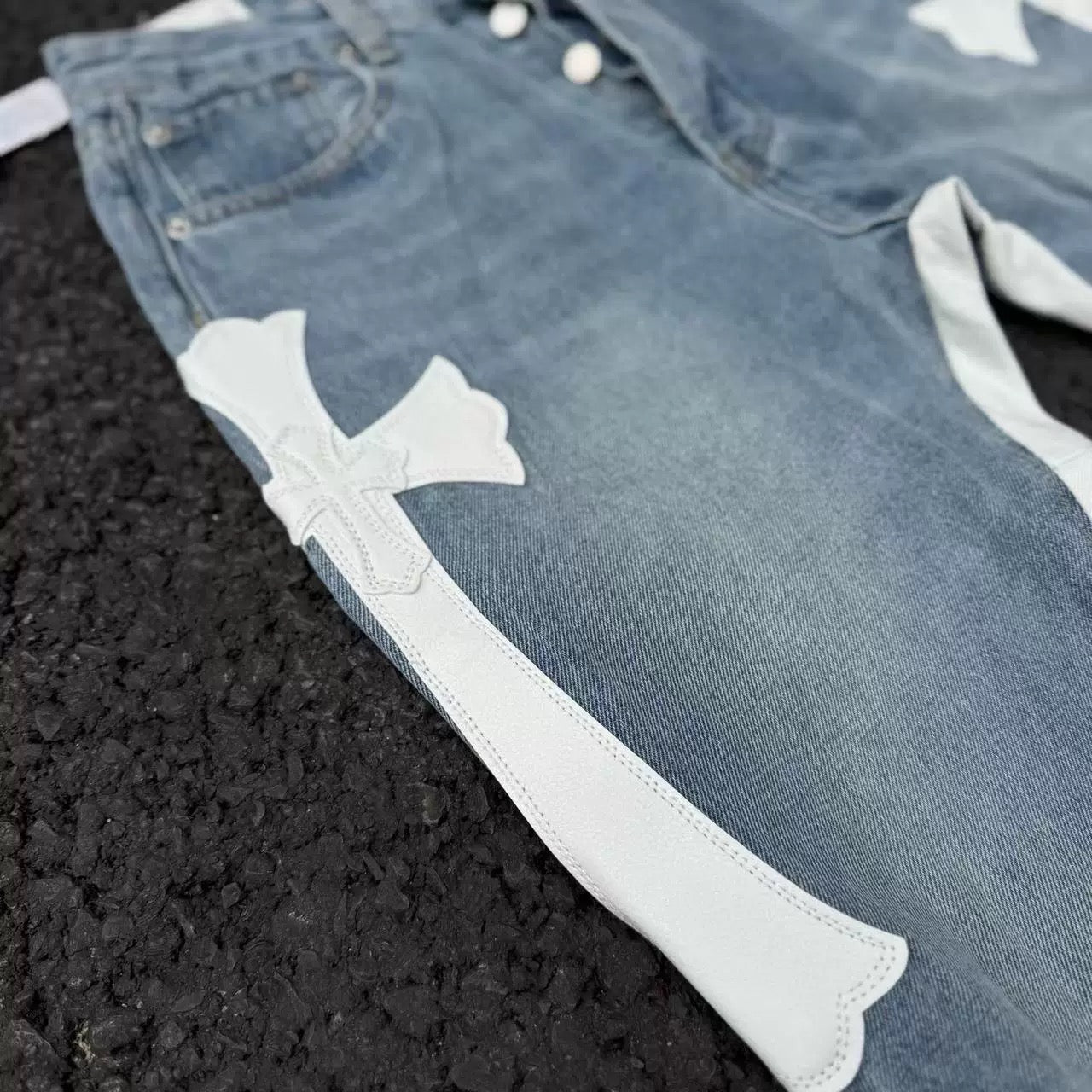 Chrome Hearts x Gallery Dept Saints Street Denim pants