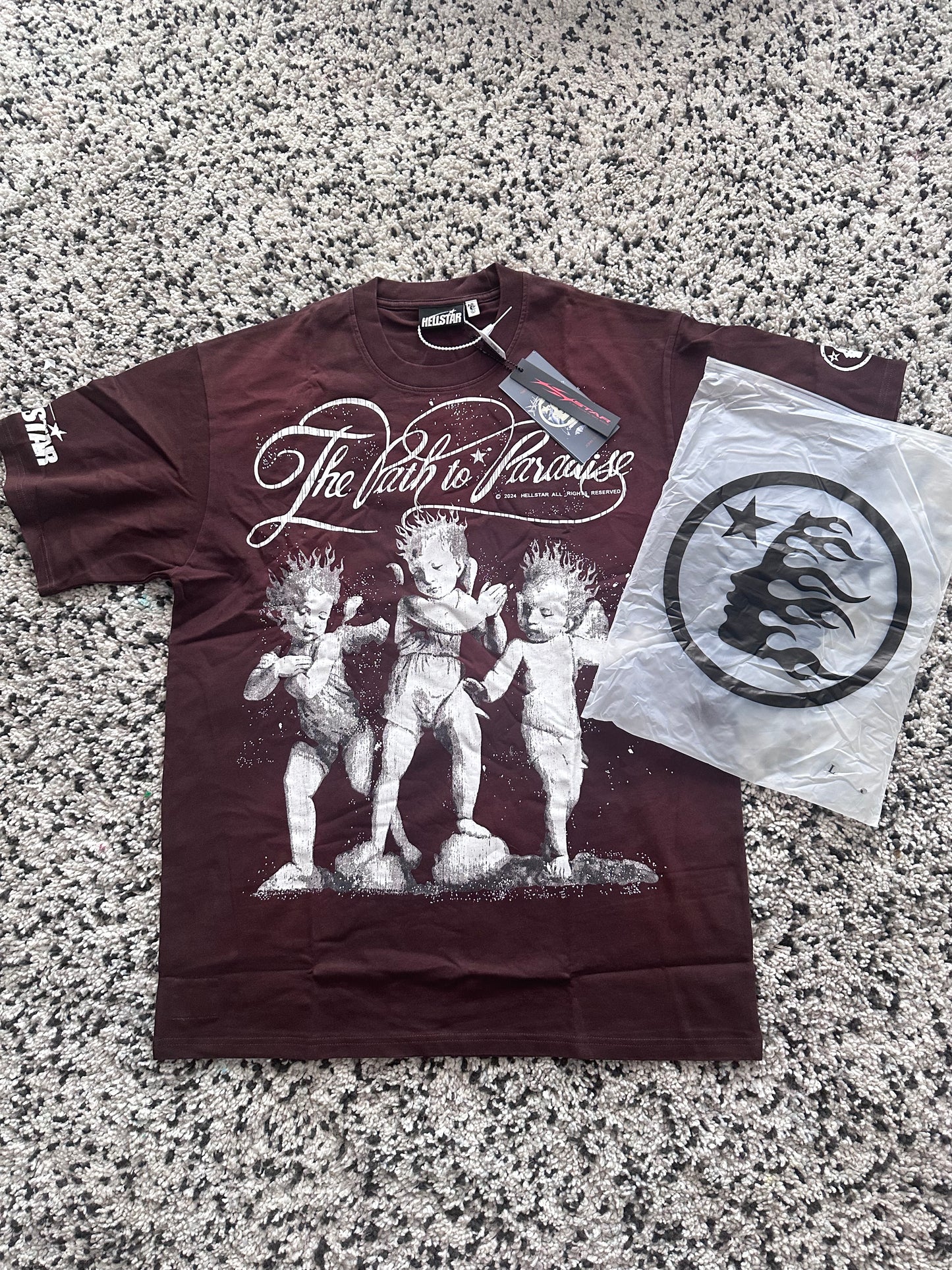 HELLSTAR CHERUBS T SHIRT “BROWN”