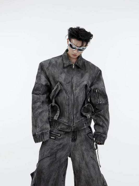 Wasteland Denim Suit with Jacket and Pants