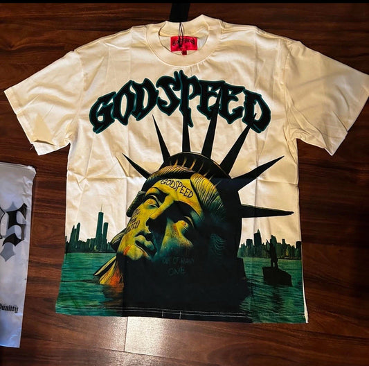 GODSPEED STATUE OF LIBERTY TEE