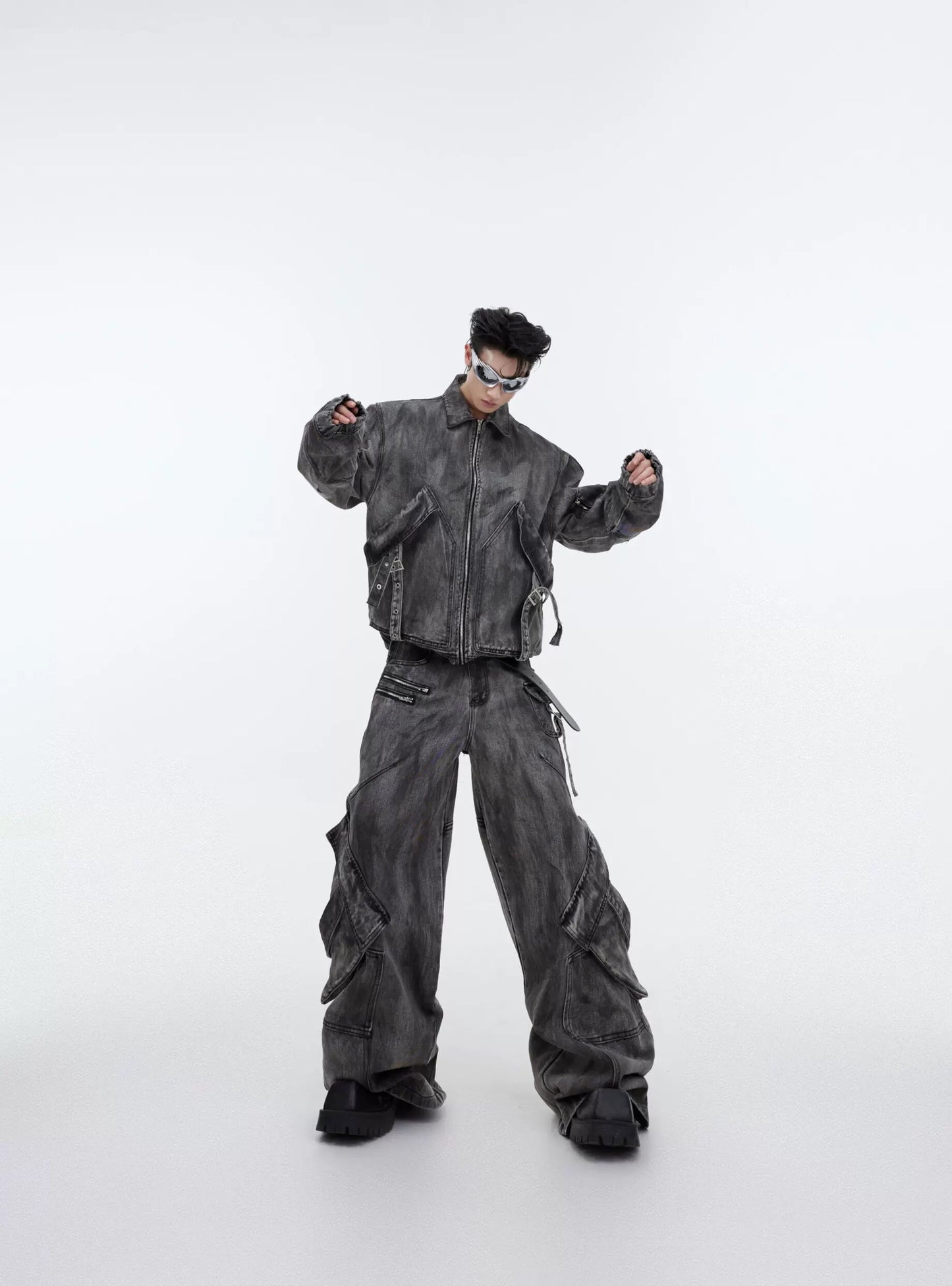 Wasteland Denim Suit with Jacket and Pants